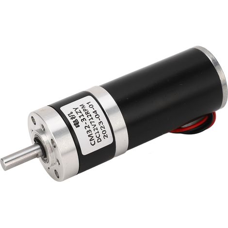 12-V-Gleichstrom-Getriebemotor, 712 U/min, D-Welle, Aluminiumlegierung, Kupferwicklung, hohes Drehmoment, geräuscharm, Drehzahlreduzierer (1/5)