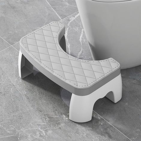 Tabouret De Toilette Marche Pied WC pour Adulte Marche Pied Toilette pour Adultes Et Enfant Repose Pied en PP Matériel pour Adopter La Position Squatty AntiConstipation (1/5)