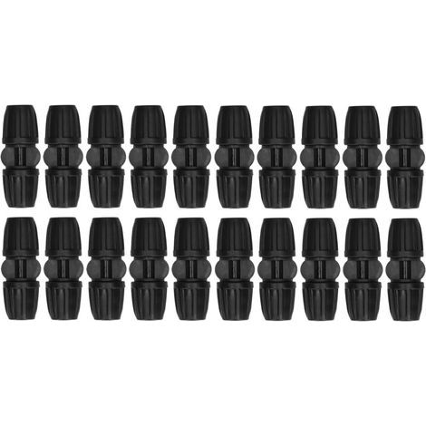 20 raccords de tuyau droits 8/11 avec raccords d'irrigation de jardin verrouillables (1/5)