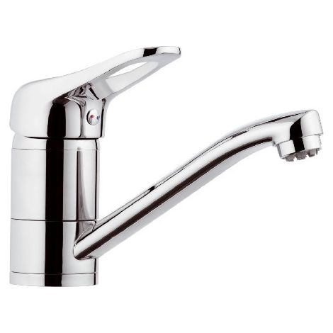 Rubinetto per lavabo o lavello con bocca girevole corta, per bassa pressione - serie kiss (1/2)