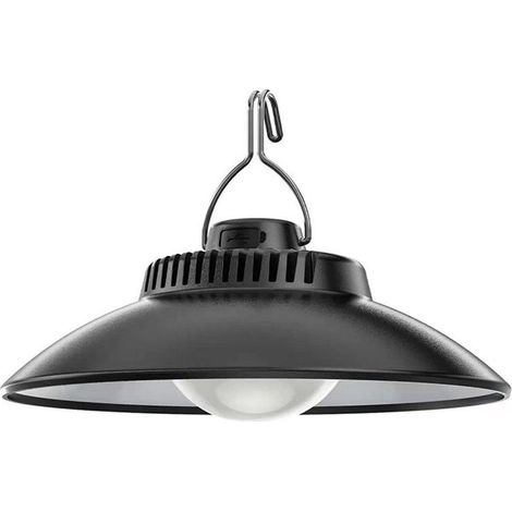 Lanterne LED rechargeable USB pour camping et jardin, lampe rétro portable avec crochet de suspension, éclairage pour tente, extérieur et usage domestique, lumière blanche (1/5)