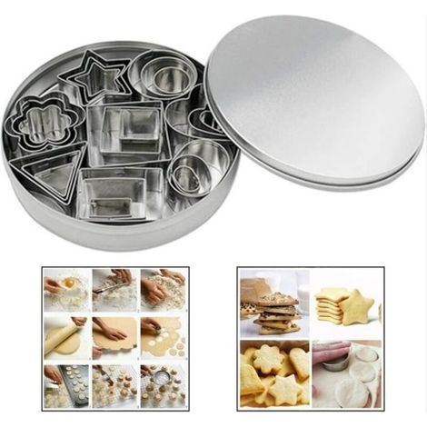 Cookie cutter set - Stainless steel - 3D - Dishwasher safe - 1 set