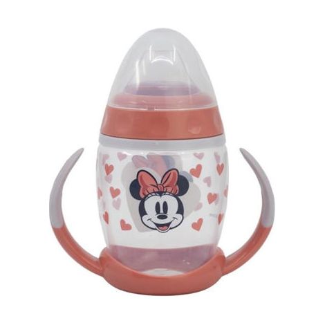TAZA ENTRENAMIENTO FANCY 270ML C/BOQUILLA SILICONA MINNIE HEART FULL