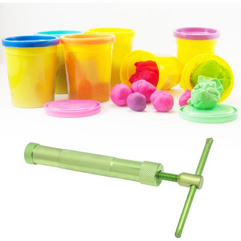 Grüne, rotierende Edelstahl-Schmelzpresse für DIY-Backen, Fondant, Kuchen, Skulpturen und Polymerclay (1/5)
