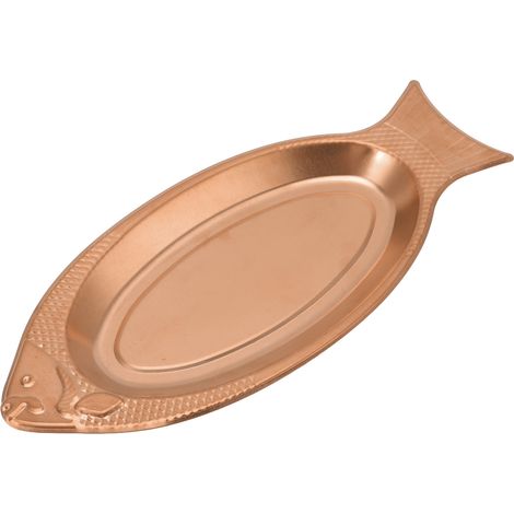 Servierplatte in Fischform aus Edelstahl, extrem dickwandig, Fischplatte für Geburtstag, Hochzeit (1/5)