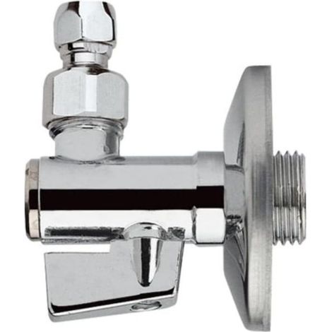 Rubinetto Filtro Sottolavabo Sottolavello 1/2" x 10mm con Snodo e Rosetta