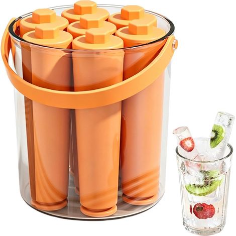 Bac à Bâtonnets de Glace avec Couvercle Préparation de jus glacés Bac À Glaçons Pour buveurs, hôtes, barmans, maison, bureau, appartement, camping-car, bars, clubs, fêtes, vin, jus (1/5)
