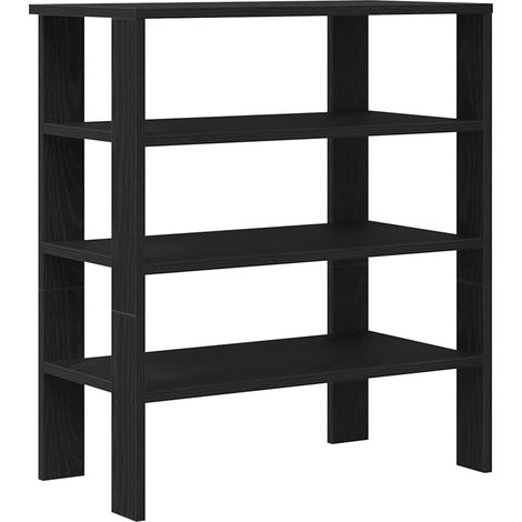 Maison Exclusive - Étagère à chaussures noir 61x32x70 cm bois d'ingénierie