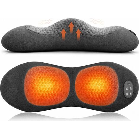 Mise à niveau 3 en 1 triple fusion masseur de dos avec télécommande sans fil avec chauffage, massage, soulagement de la douleur par étirement électrique, masseur lombaire rechargeable 3000mah (1/5)
