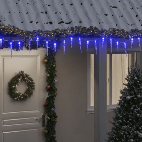 Luce Natale a Ghiacciolo 200 LED Blu 20 m Acrilico PVC vidaXL (1/5)