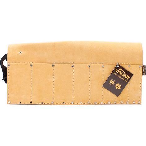 Vaunt V2208015 Leather Chisel Roll 8 Pocket Tool Roll Soft Case Chisel Holder (1/5)