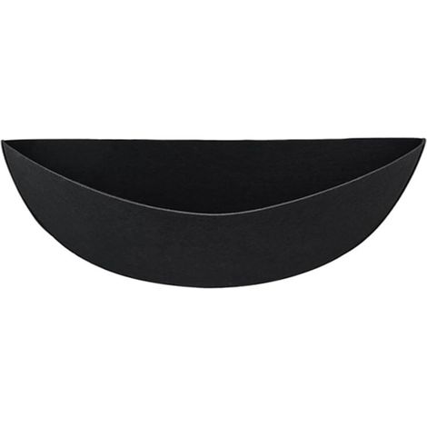 Lot de 3 doublures demi rondes en feutre pour paniers suspendus fil fer (1/3)