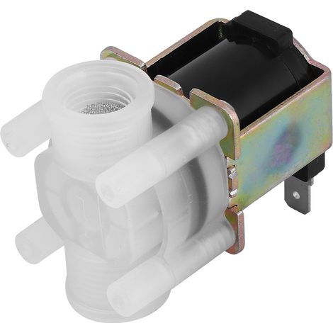 G1/4 Zoll NC Kunststoff-Magnetventil, normalerweise geschlossen, Wassereinlassventil, 220 V Wechselstrom (1/5)