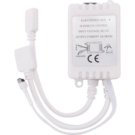 Contrôleur de bande LED, contrôleur de bande LED RGB + télécommande infrarouge 24 touches (1/5)