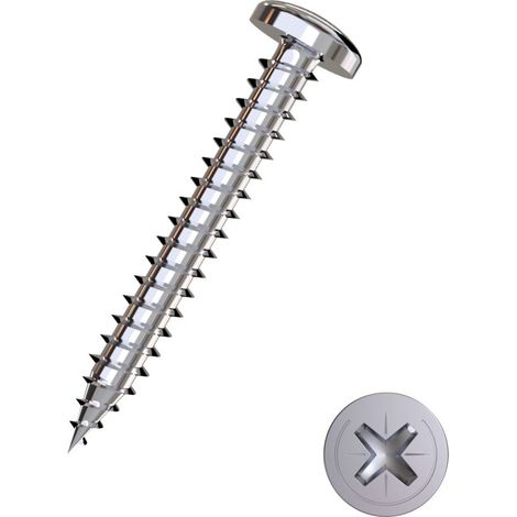 Connex Blechschrauben 3,5 x 25 mm PH 2 - 16 Stück Edelstahl Blechschrauben