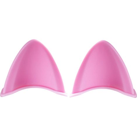 BEBUSINGOTO 2 pegatinas para casco con orejas de gato, accesorio decorativo para motocicleta, color rosa