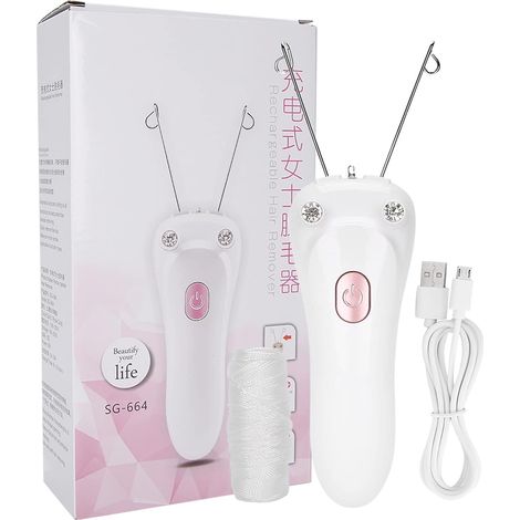 Épilateur Électrique Visage au Fil, Sans Fil Rechargeable USB (1/5)