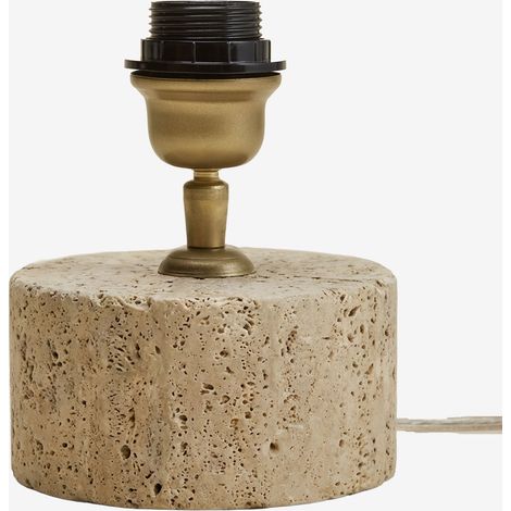 SKLUM Orlena Tischlampenfuß aus Naturstein Travertine