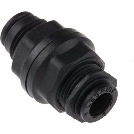 Adaptateur de traversée de cloison Legris 3116 vers Enfichable 6 mm Enfichable 6 mm ( Prix pour Paquet de 5 ) (1/3)