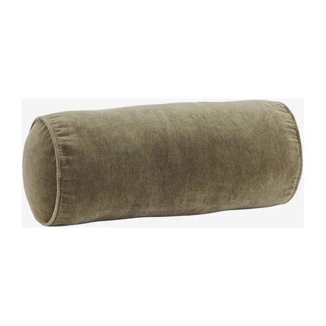 - Coussin traversin en velours - Vert/Vert poudré - 20 x 50 cm (1/4)