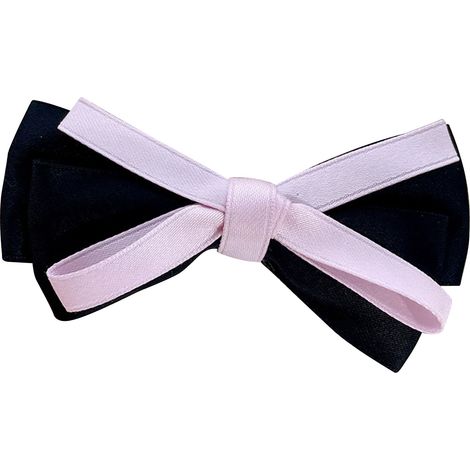 Épingle à cheveux nœud pour fille, portable mignon léger sûr multifonction, pince à cheveux noir (1/5)