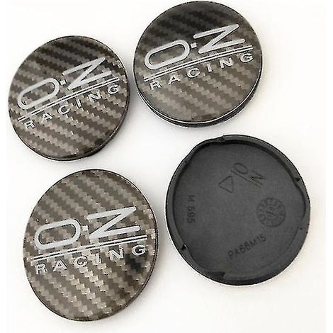 Radkappen mit 62 mm Durchmesser für Oz Racing M595 Felgen aus Oz-Leichtmetall, Farbe: Carbon Black. (1/4)