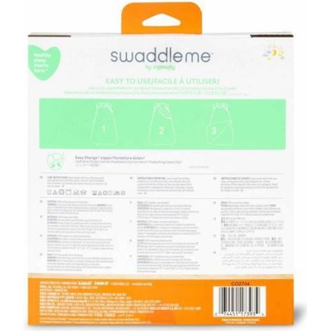 Gigoteuse d'Emmaillotage, sac de couchage Vert sauge en mousse de coton, TOG 1. évolutive de 3 à 18 mois certifié Oeko-Tex (1/5)