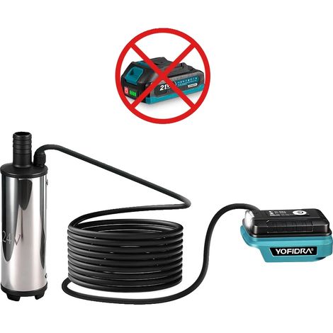 Pompa elettrica per acqua, elevata portata, ampia compatibilità con i liquidi, non necessita di batterie. (1/2)
