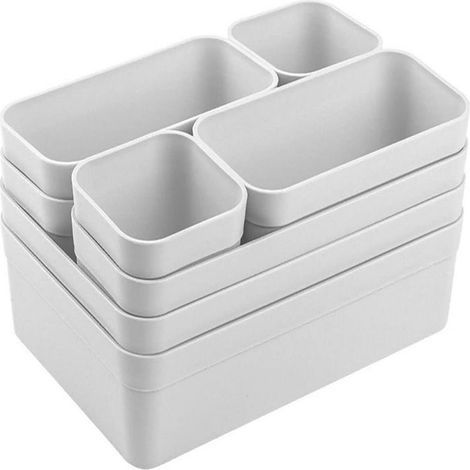 Schubladenorganizer – Nicht spezifiziert – 8-teilig – 3 Größen – Robustes Kunststoffmaterial – Modernes Design (1/5)