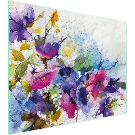 PLANCHE À DÉCOUPER EN VERRE 52x40 FLEURS (1/5)