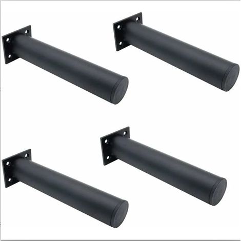Pieds De Meubles - Aluminium Anodisé - Hauteur Réglable Jusqu'à 12 mm - Pour Canapé Et Meuble Tv - 4 Pièces