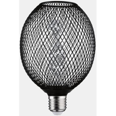 Paulmann Bombilla LED Metallic Glow Negra 3,5 W