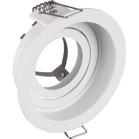 Spot encastrable en métal blanc mat (1/5)