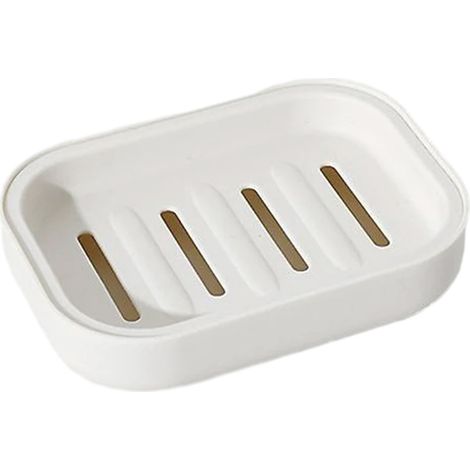 Support Savon Plastique - Double Couche avec Récupération Eau - Pour Salle De Bain Douche Cuisine - 1 Pièce (1/5)