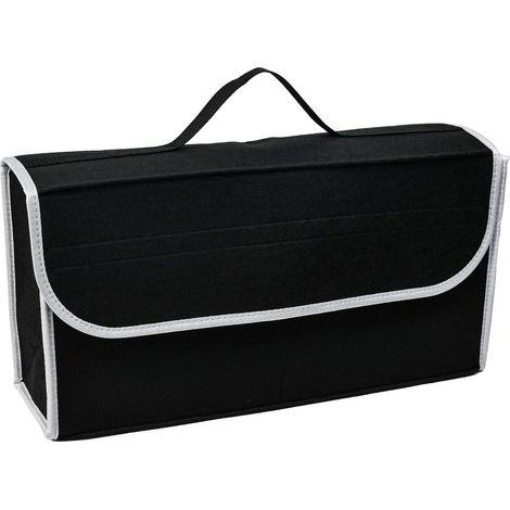 Kofferraum Organizer Tasche aus Filz, faltbar, schwarz, 50cm (1/5)