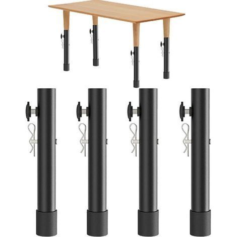 Riser de Pied de Table Pliante, Installation Rapide pour Hauteur de Comptoir (7,8 Pouces) (1/5)