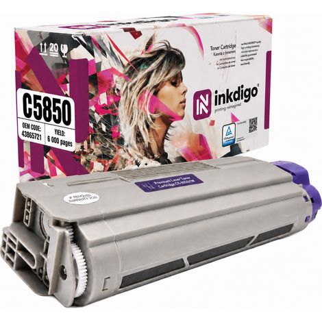 Inkdigo Toner 43865721 kompatibel mit OKI C5850 MC560DN C5950CDTN C5950DTN TÜV-zertifiziert (1/5)