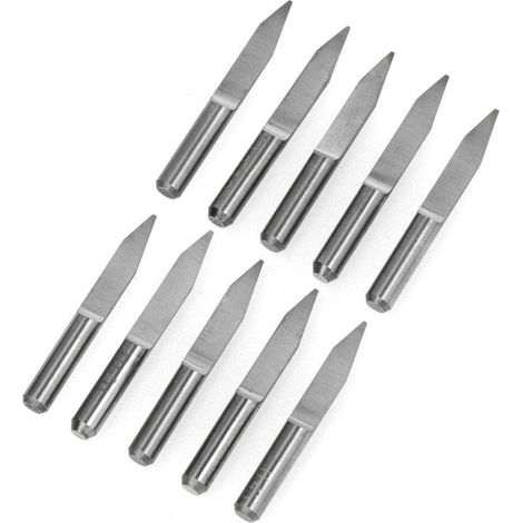 OEM Mors de fraisage en V 0.5 mm 10 pcs Acier tungstène