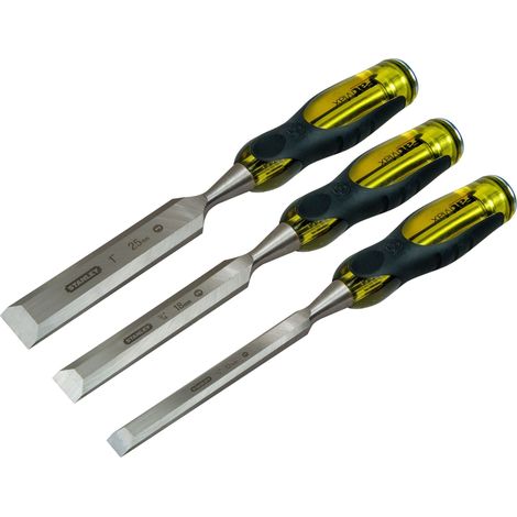 STANLEY® Hand Tools FatMax® Bevel Edge Chisel with Thru Tang Set, 3 Piece (1/3)