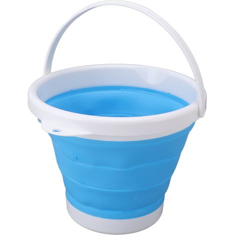 Machine à laver portable à ultrasons 5L, pliable et avec port USB, pour sous-vêtements et chaussettes de bébé (bleue). (1/5)