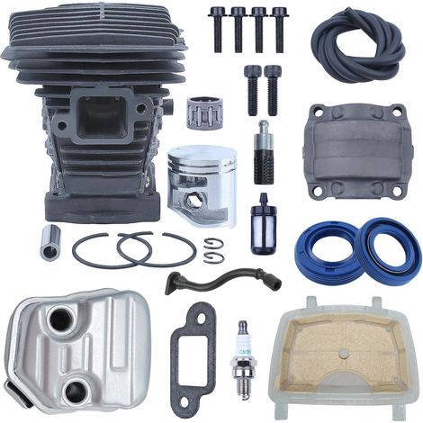 Kit cylindre-piston 38 mm MS181 pour tronçonneuse Stihl MS180 MS181 MS171 MS181C MS211 avec filtre à air/carburant, ligne de carburant, silencieux, remplacement 11390201201 (1/5)