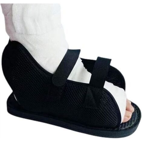 Chaussures de randonnée réglables après chirurgie avec embout respirant, bout ouvert, récupération après plâtre ouvert, support de chaussure de protection pour les blessures au pied (1/5)