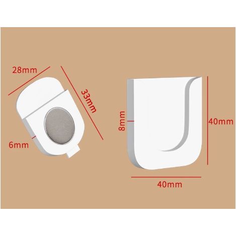 Paquete de 4 soportes magnéticos para control remoto, montaje en pared, sin perforaciones, imán fuerte, organizador de pared universal para el hogar, la oficina y la escuela.