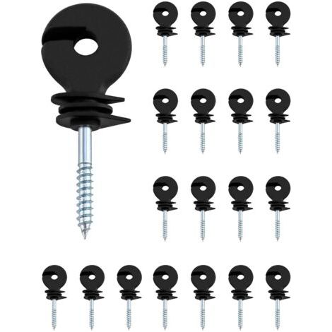 20 Pièces isolateurs annulaires , isolateur cloture electrique , pour cordes, fils et brins (1/5)