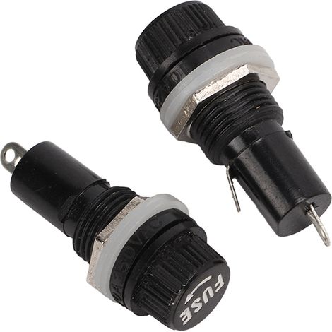 Porte-fusible 100 pièces 5x20mm 10A 250V, support de fusible à montage sur panneau pour équipements électroniques et machines de soudage (1/5)