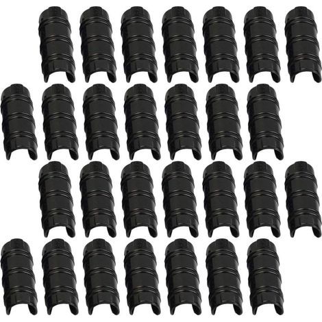 30 clips en plastique PC, adaptés aux tubes de 20 mm, idéaux pour la fixation de bâches (1/5)