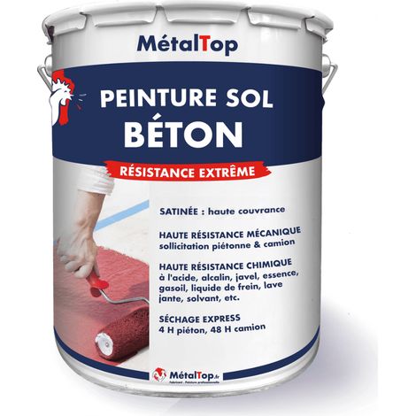 Peinture Sol Beton - Ivoire - Ton pierre - RAL 1015 - 5 L - Métaltop (1/5)