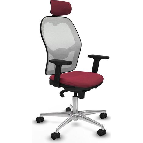 Piqueras y Crespo Jorquera Silla de oficina granate confortable (1/3)