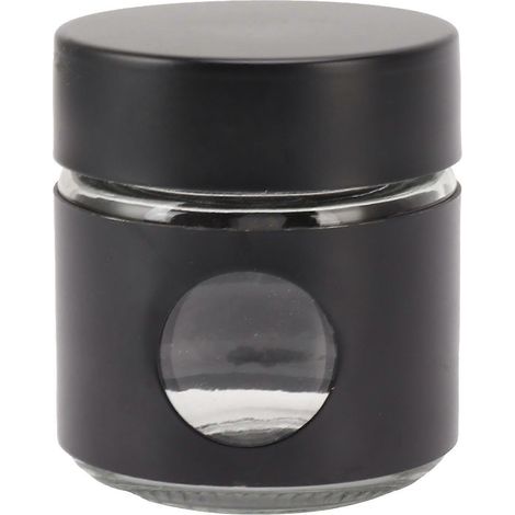 Boîte à café en acier inoxydable et verre, récipient hermétique pour grains de café, boîte de conservation pour aliments de cuisine (1/5)