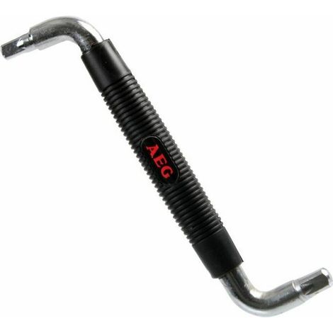 Chiave di svuotamento doppia quadrata 8-10mm - AEG - Manico ergonomico antiscivolo rivestito in gomma. (1/2)